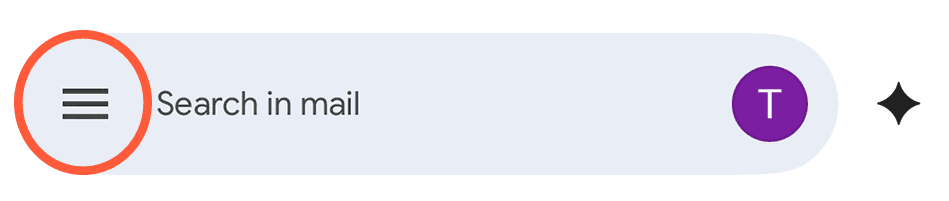 Gmail Menu Icon