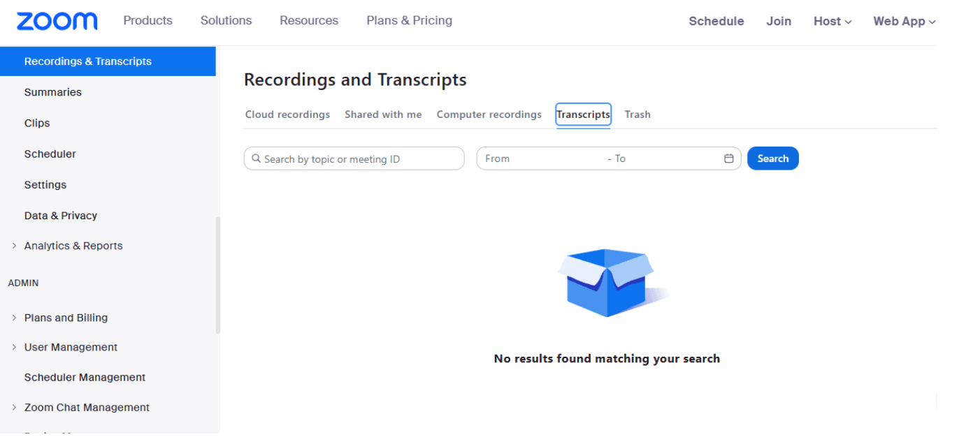 Downloading and sharing your Zoom transcript
