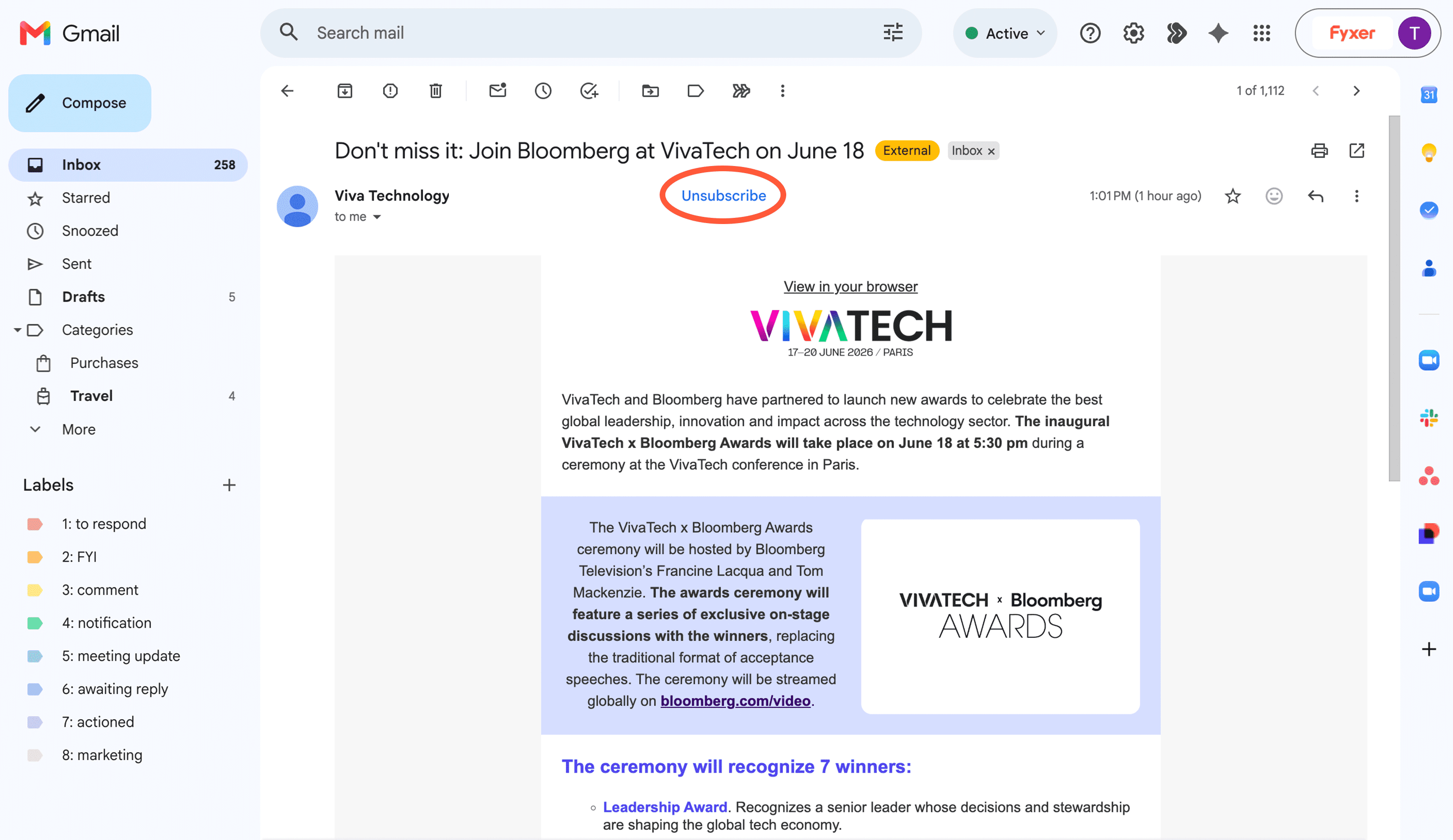 Gmail-Unsubscribe