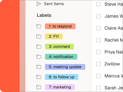 Professional using AI email assistant on their device
