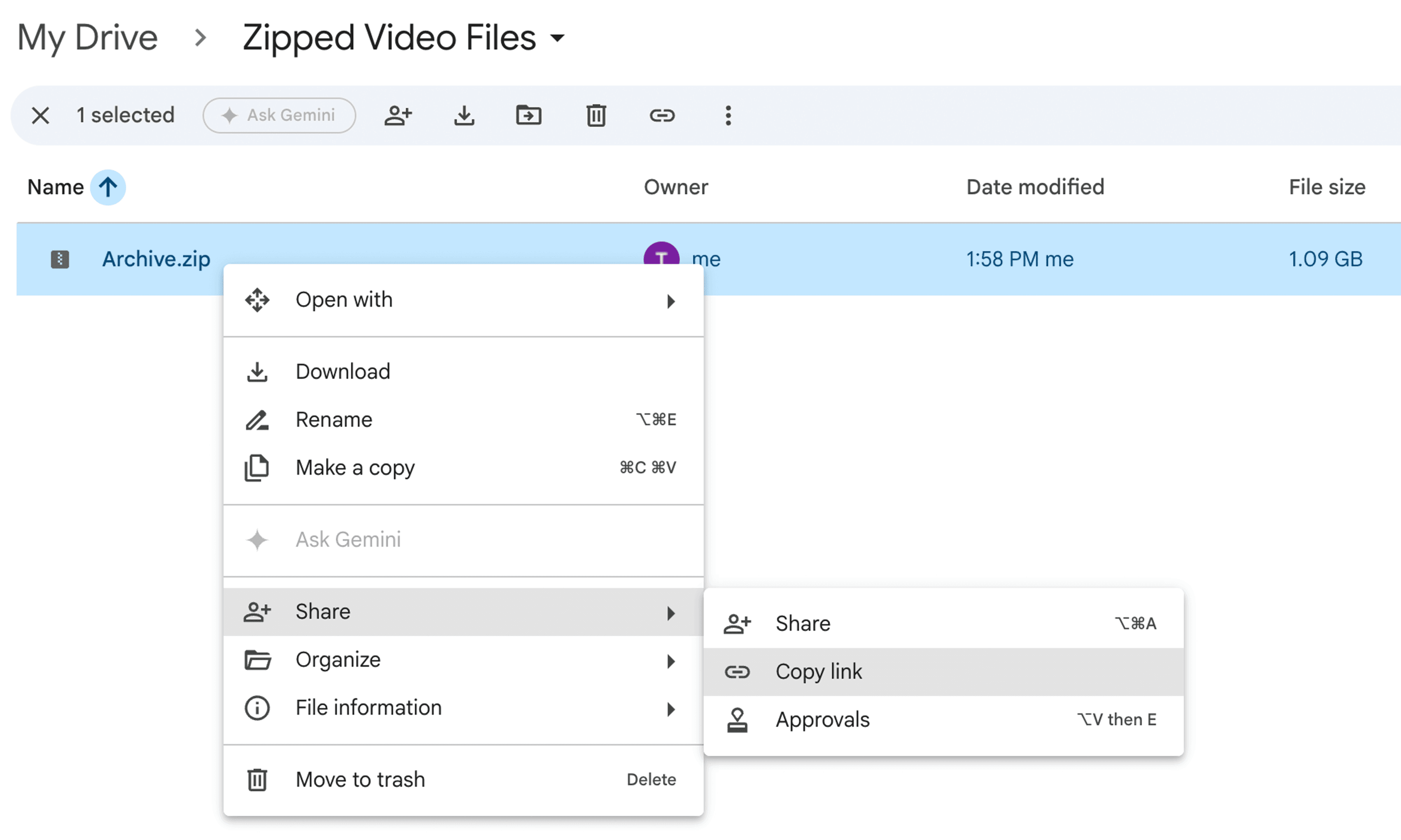 share compressed files