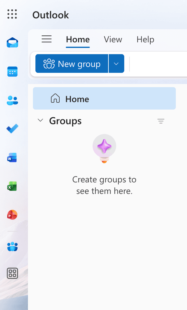 How to make an email group in Outlook (web) step 2