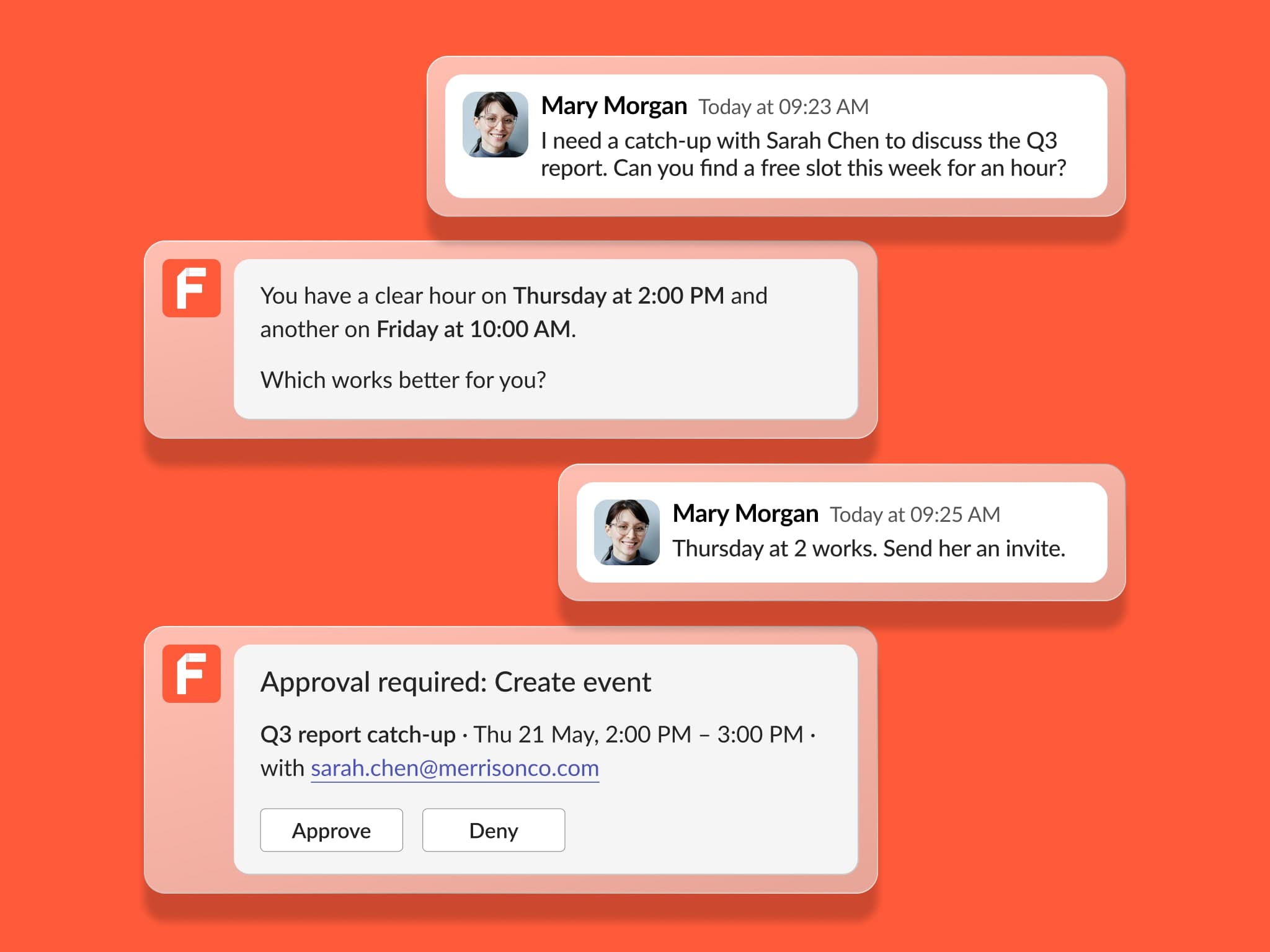 Professional using AI email assistant on their device
