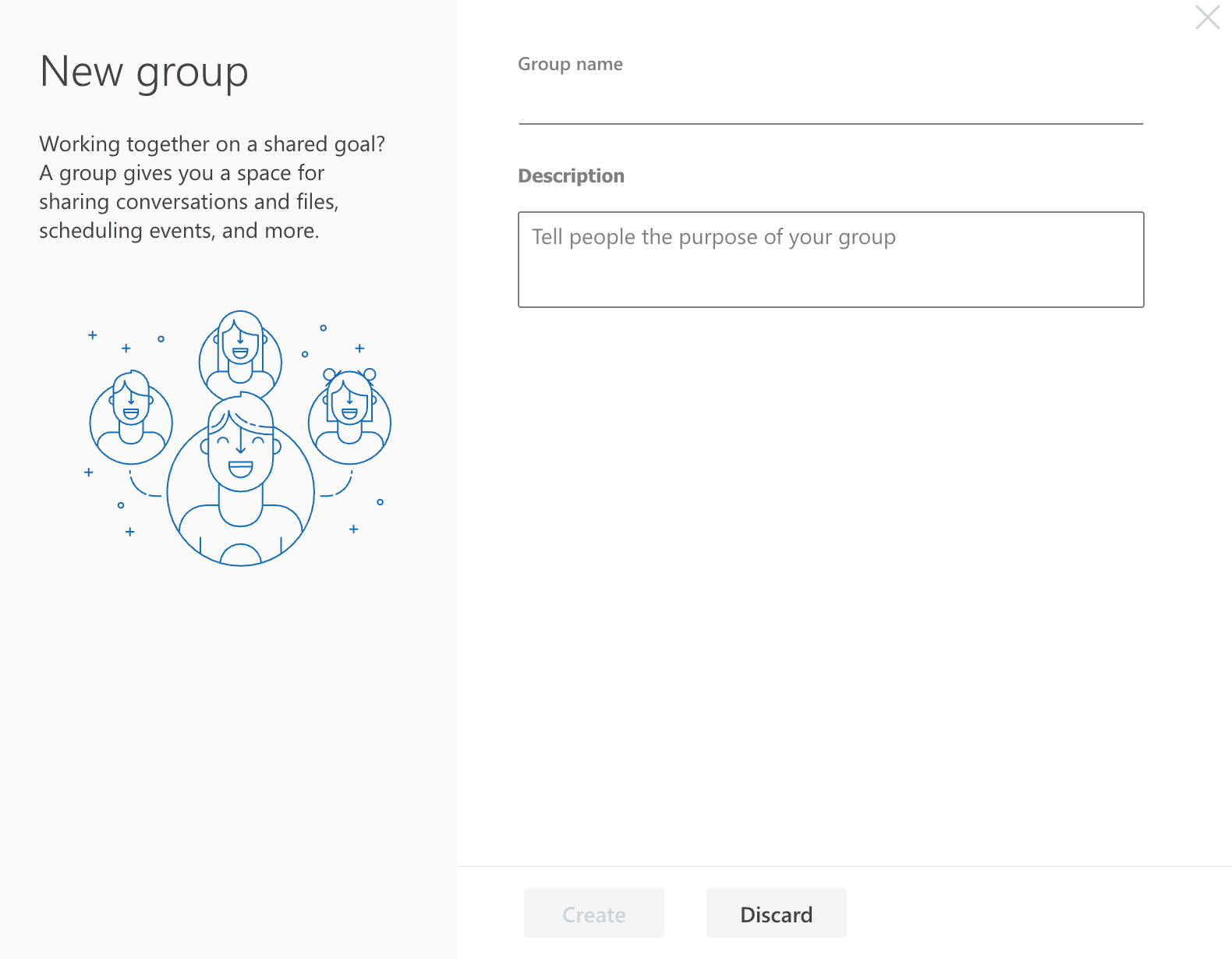 How to make an email group in Outlook (web) step 3
