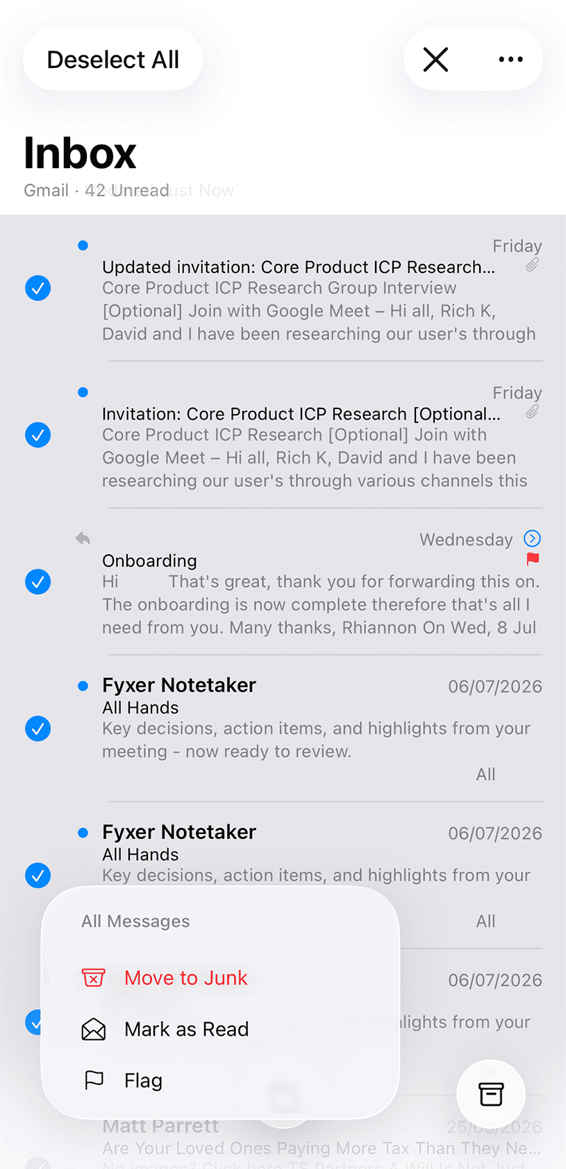 iPhone Mail